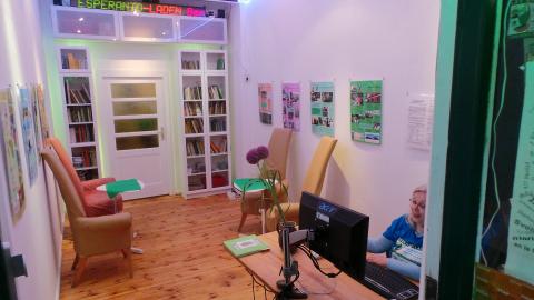 Blick in den Esperanto-Laden